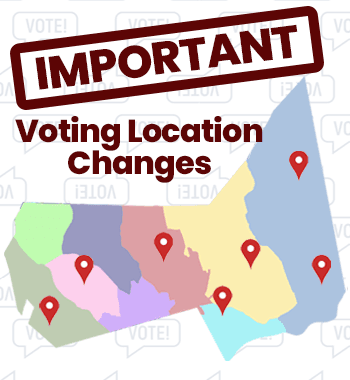 Important, Voting Location Changes
