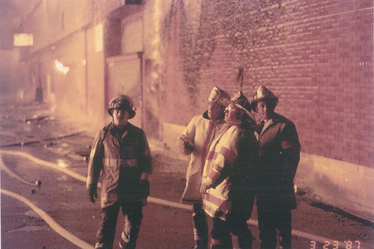 Lowell Mill Fire 3-27-87 Retired Chiefs Kohanski and DiRocco