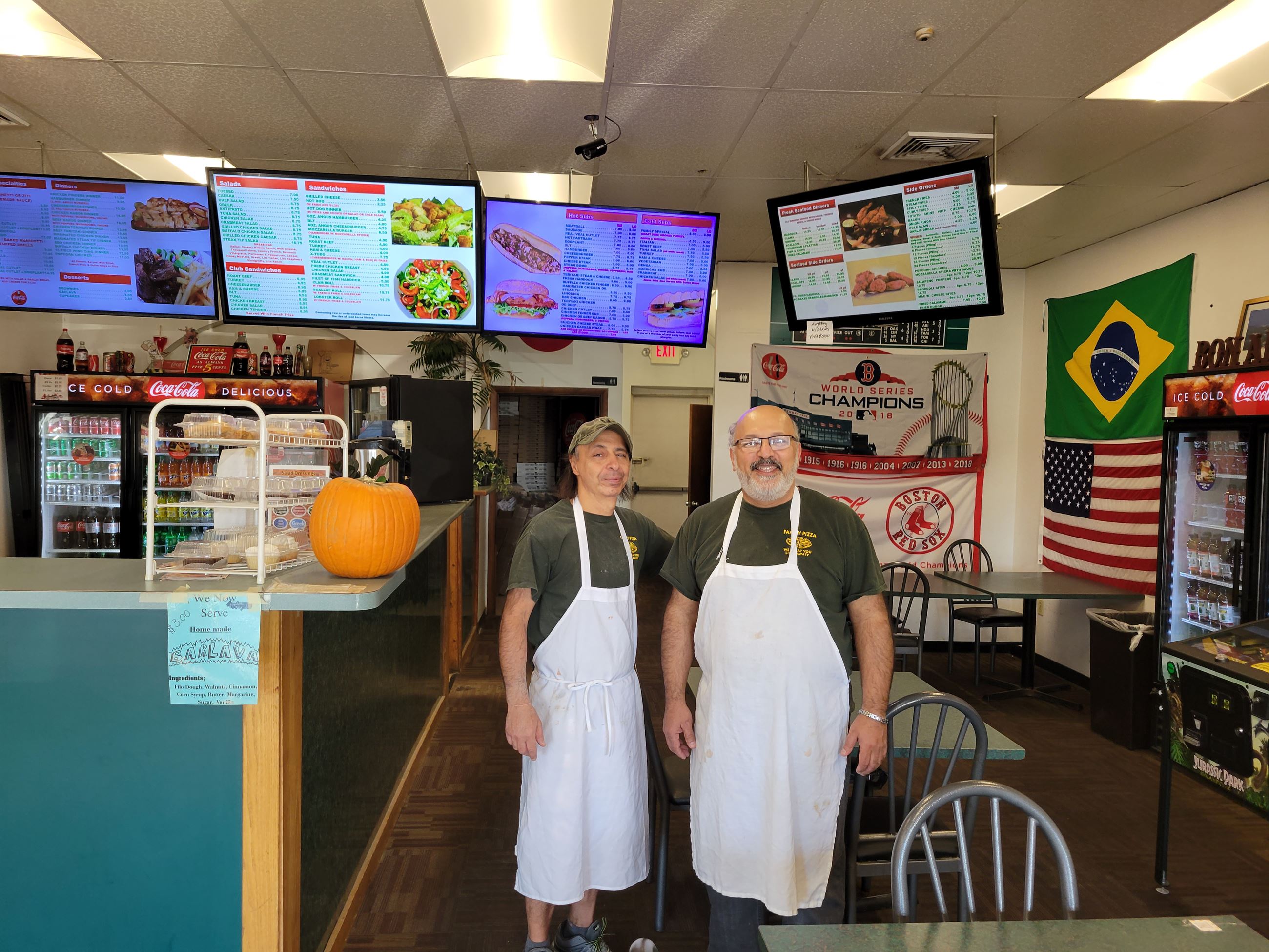 Rogerio and Rodrigo Garcia at Family Pizza
