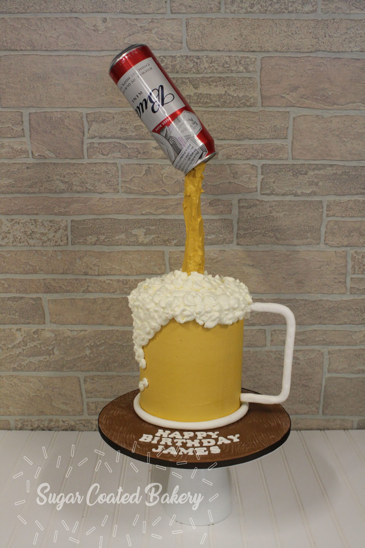 Can of Beer cake at Sugar Coated Bakery