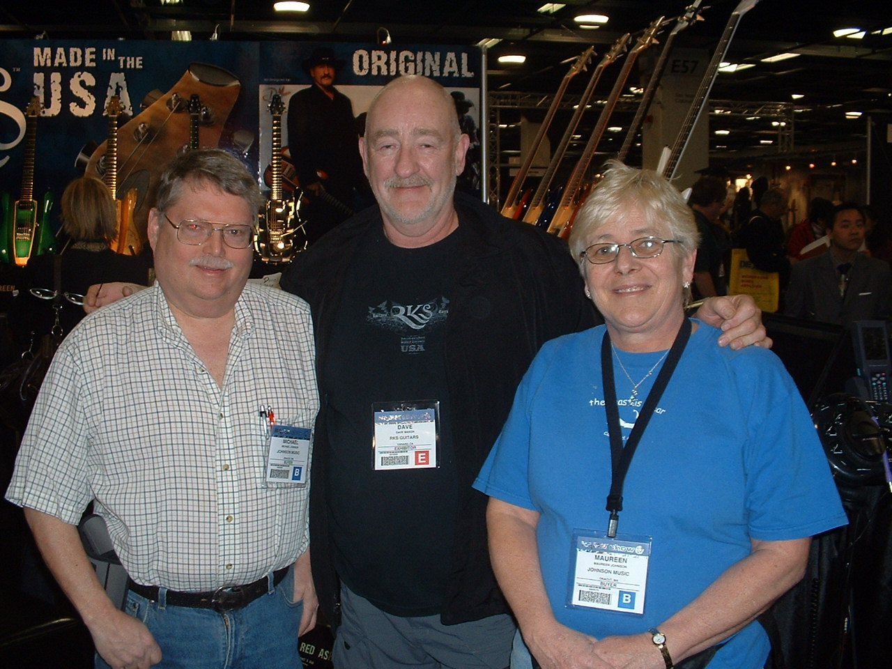 Mike and Maureen Johnson with Rock and Roll Hall of Fame inductee Dave Mason.