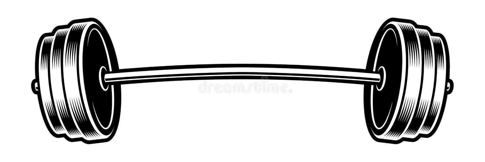 black-white-illustration-barbell-isolated-background-137248306
