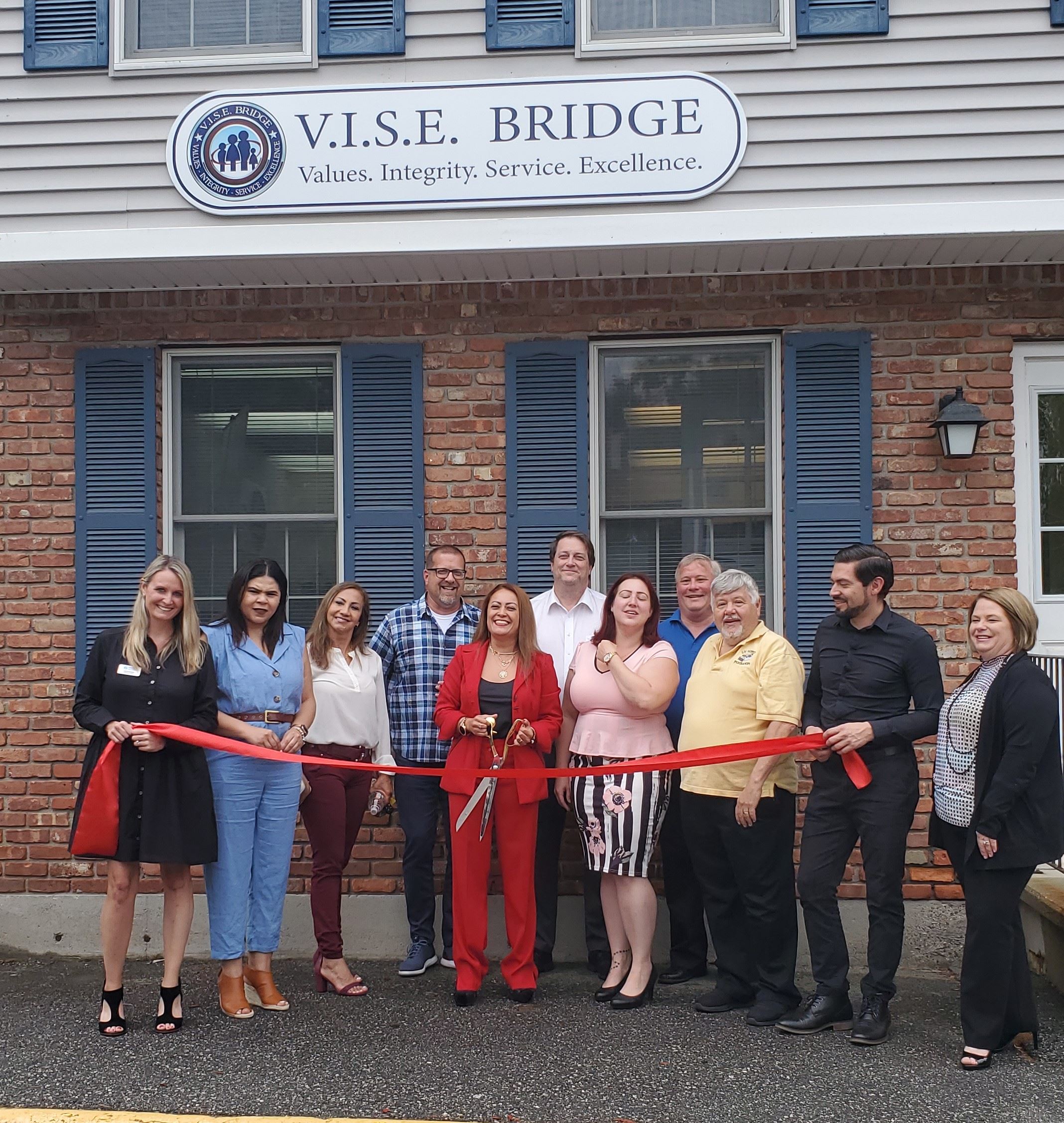 Greater Lowell Chamber of Commerce's ribbon-cutting ceremony for V.I.S.E. Bridge