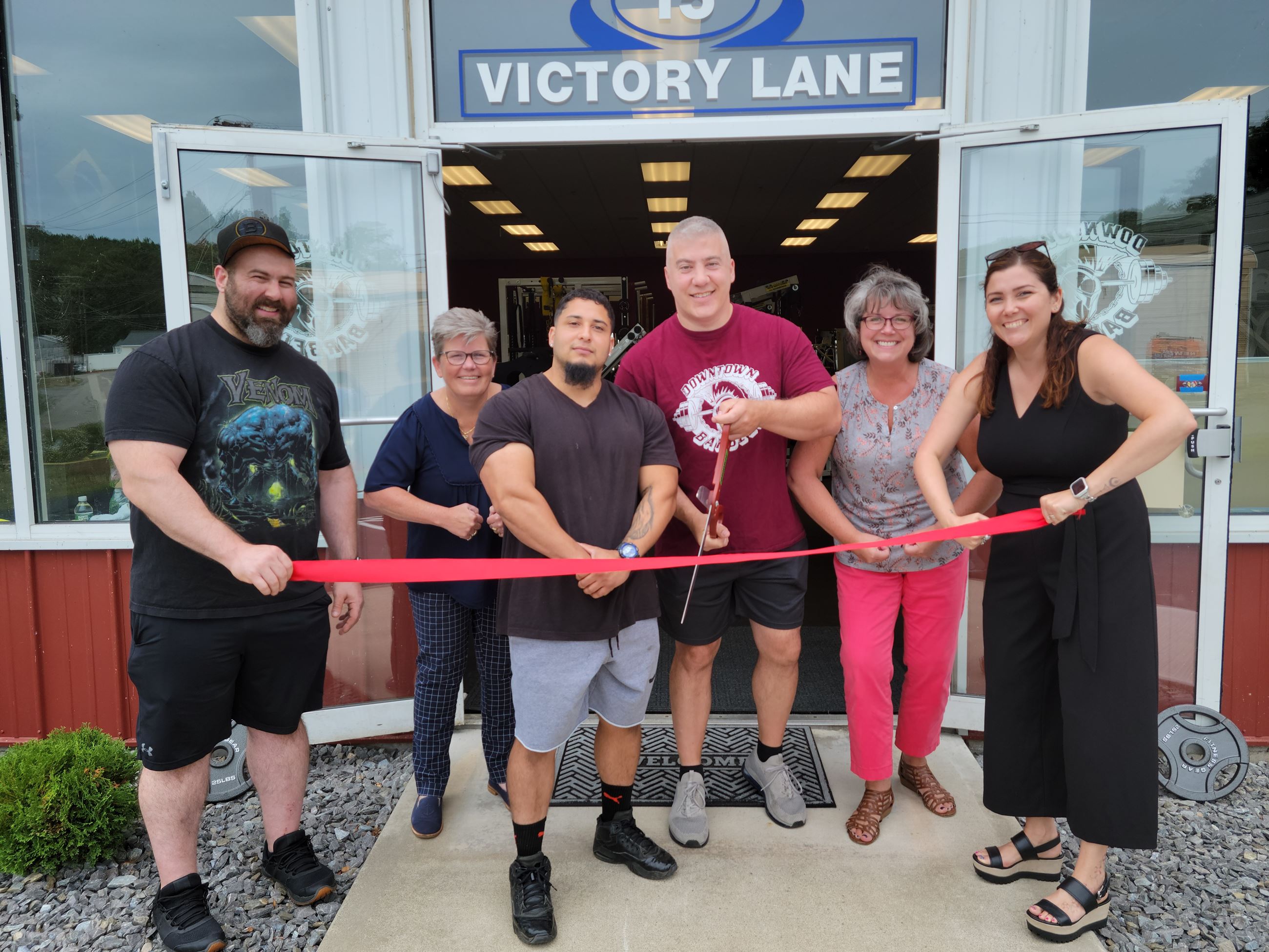 Ribbon-cutting ceremony for Downtown Barbell