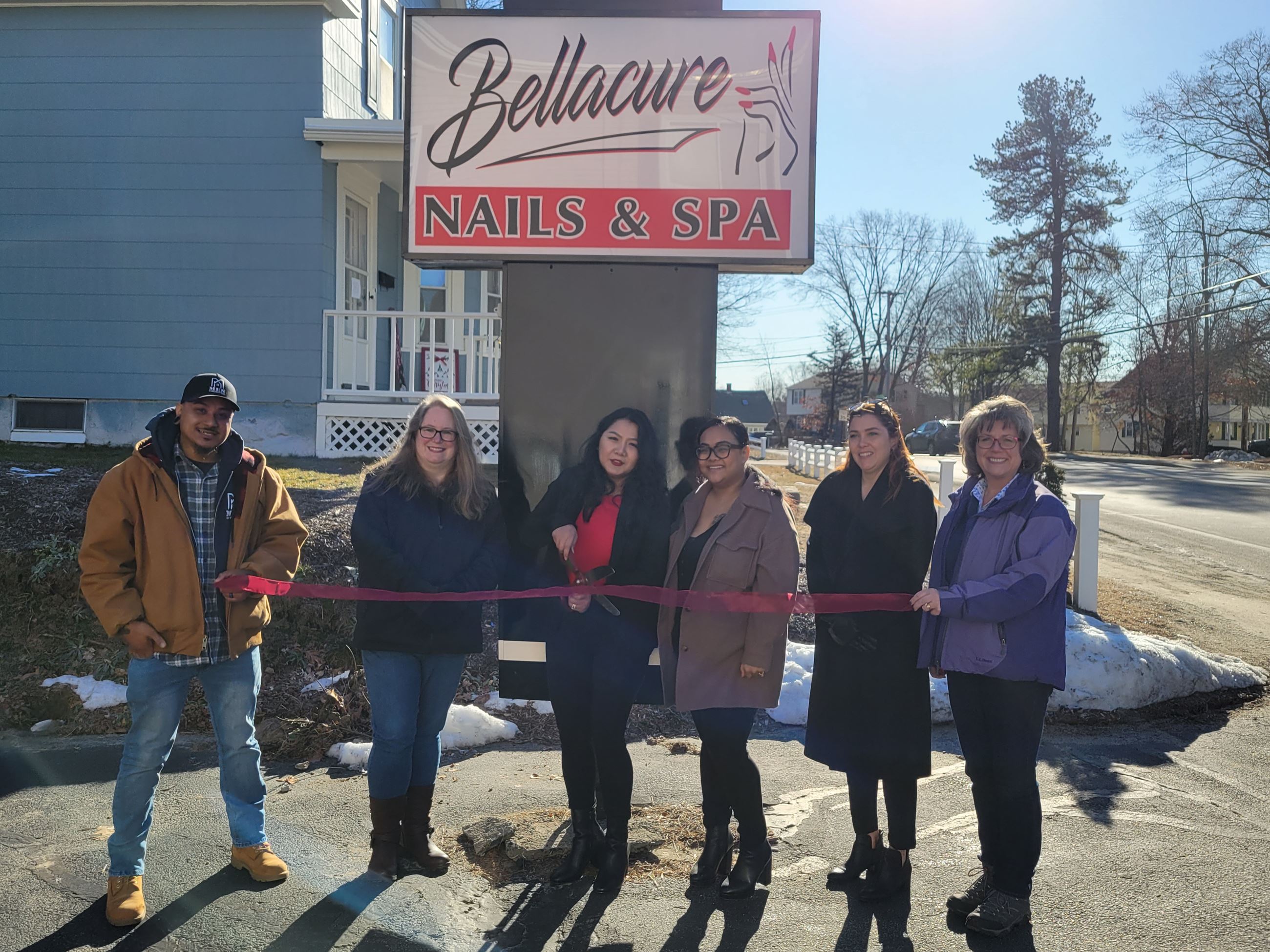 Ribbon-cutting ceremony for Bellacure Nails & Spa