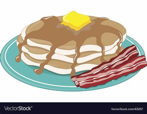 Pancakes and bacon