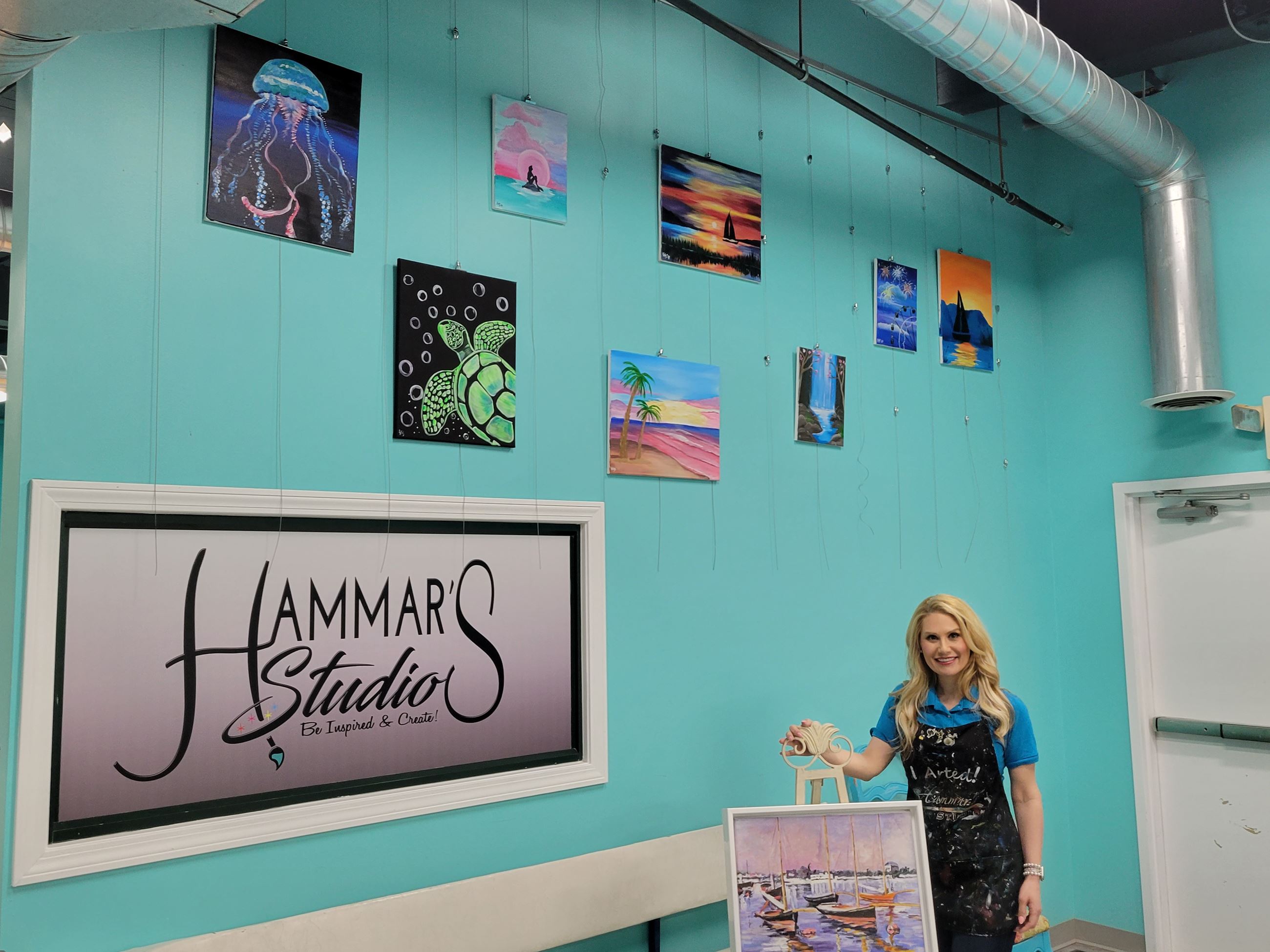 Brianna Hammar Rolfs at Hammar’s Studio in Dracut. (PHOTO BY DRACUT ECONOMIC DEVELOPMENT)