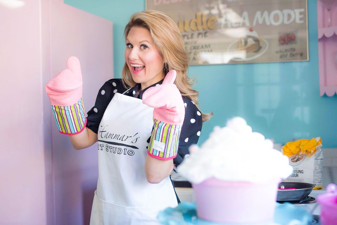 Brianna Hammar Rolfs gives thumbs-up to cooking at Hammar’s Studio. (COURTESY HAMMAR’S STUDIO)