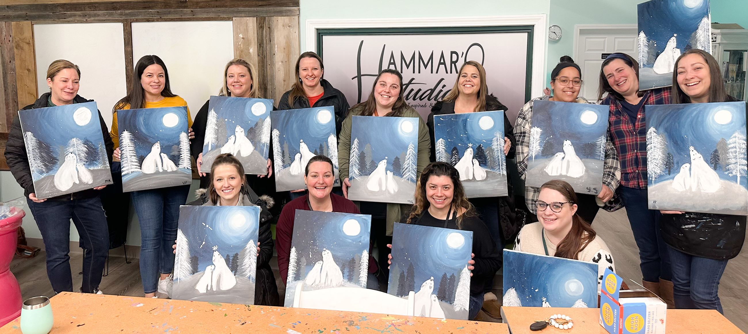 These Hammar’s Studio students are proud of their finished products. (COURTESY HAMMAR’S STUDIO)