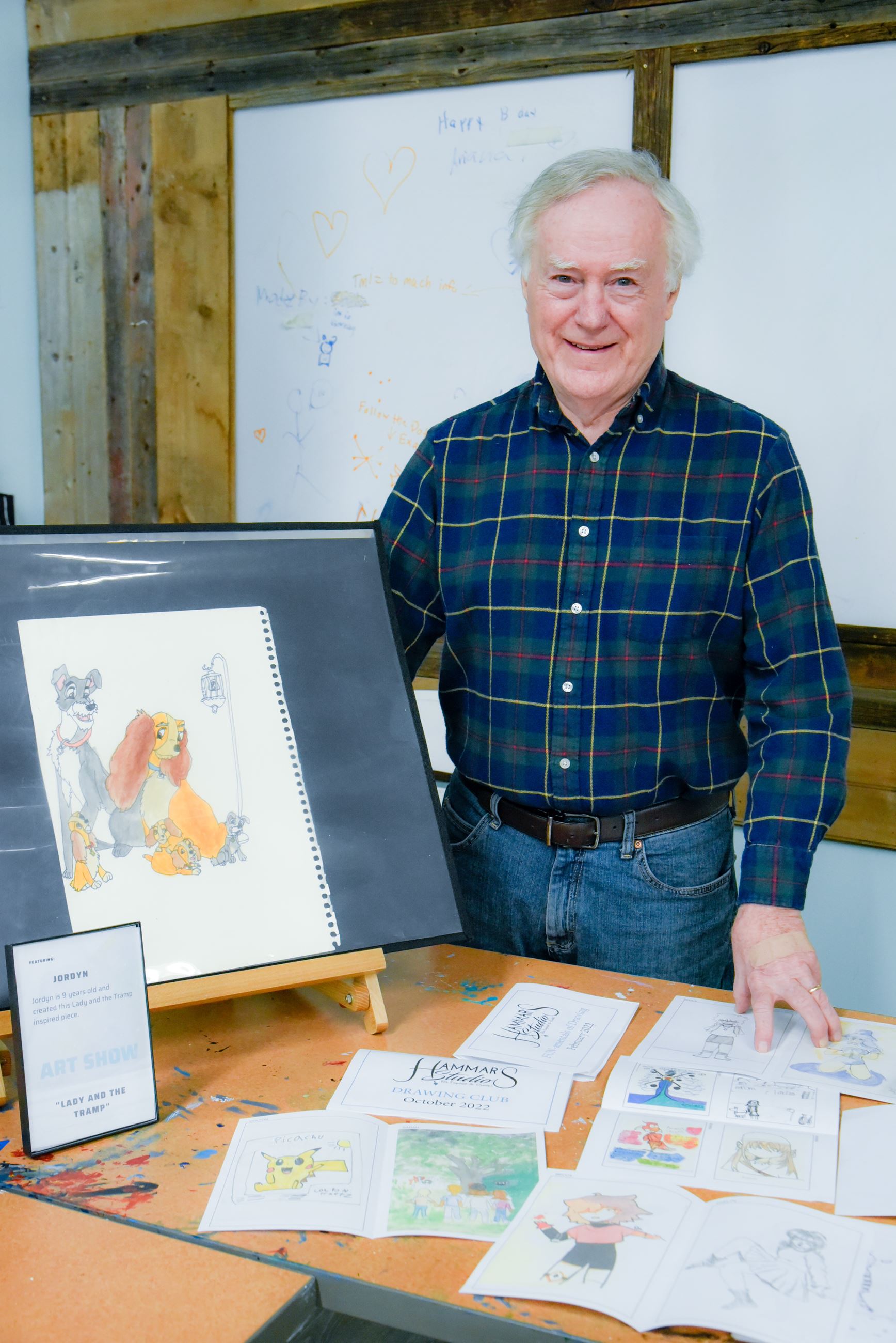 Dracut artist Bill Bradbury is one of the instructors at Hammar’s Studio. (COURTESY HAMMAR'S STUD