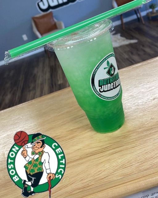 Nutrition Junction had Celtics spirit during the team’s playoff run. (COURTESY NUTRITION JUNCTION)