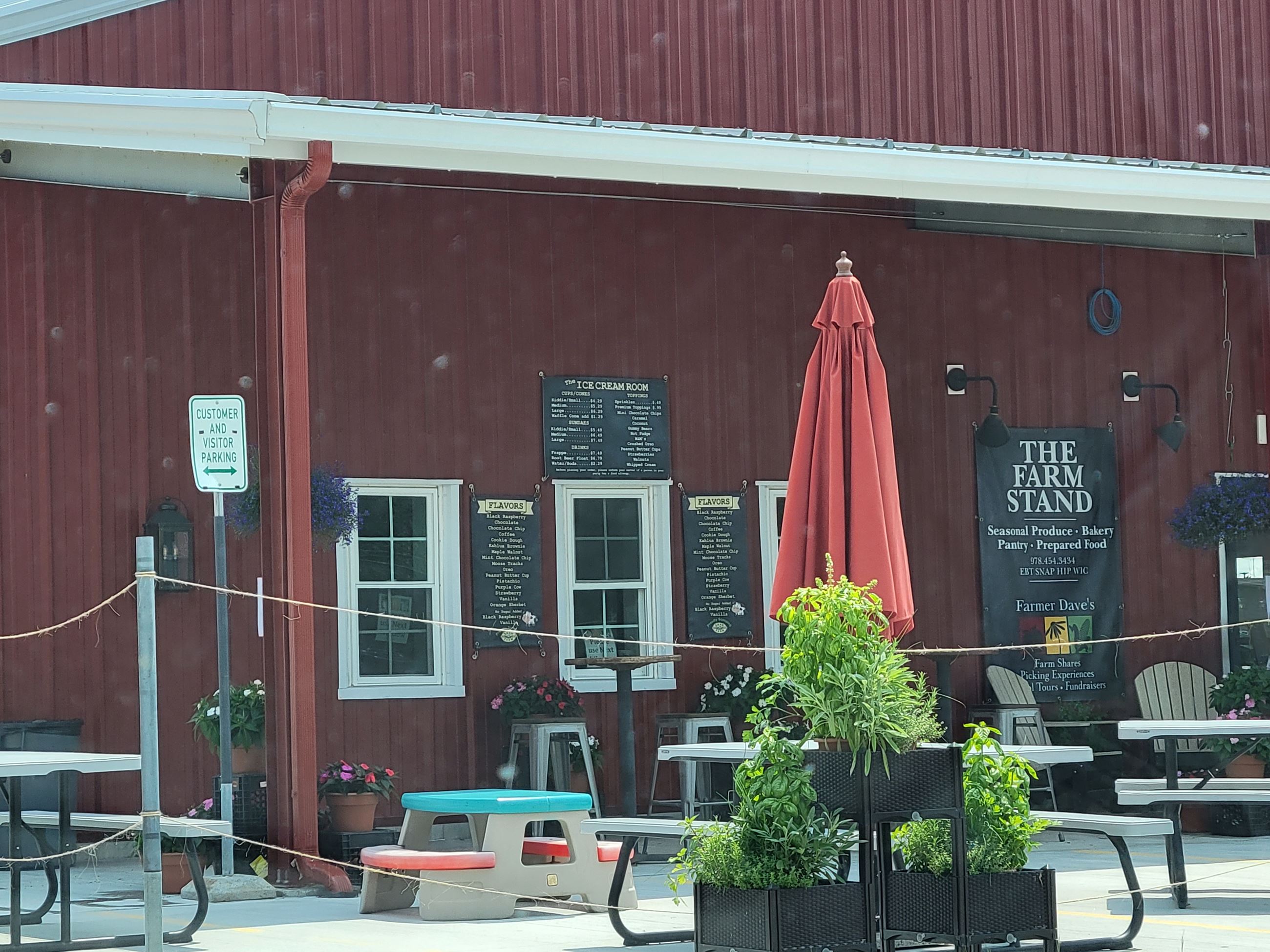 Ice Cream Room at Farmer Dave's, 437 Parker Road