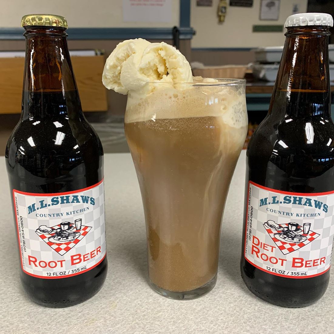 Enjoy a Root Beer Float with Shaw’s root beer and Shaw’s vanilla ice cream. (COURTESY M.L. SHAW’S)
