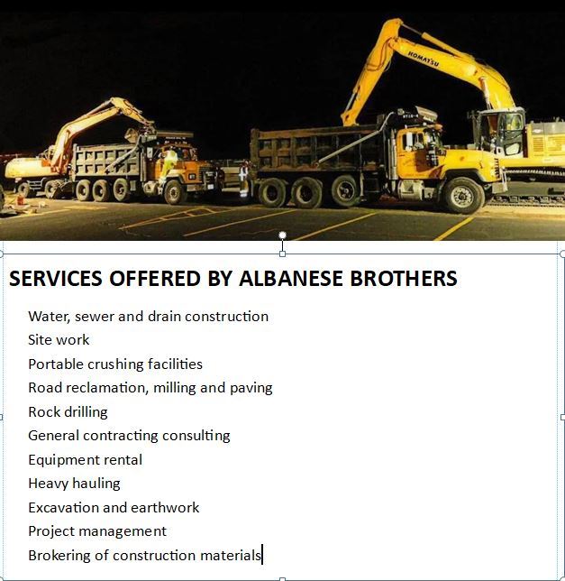 What Albanese Brothers does