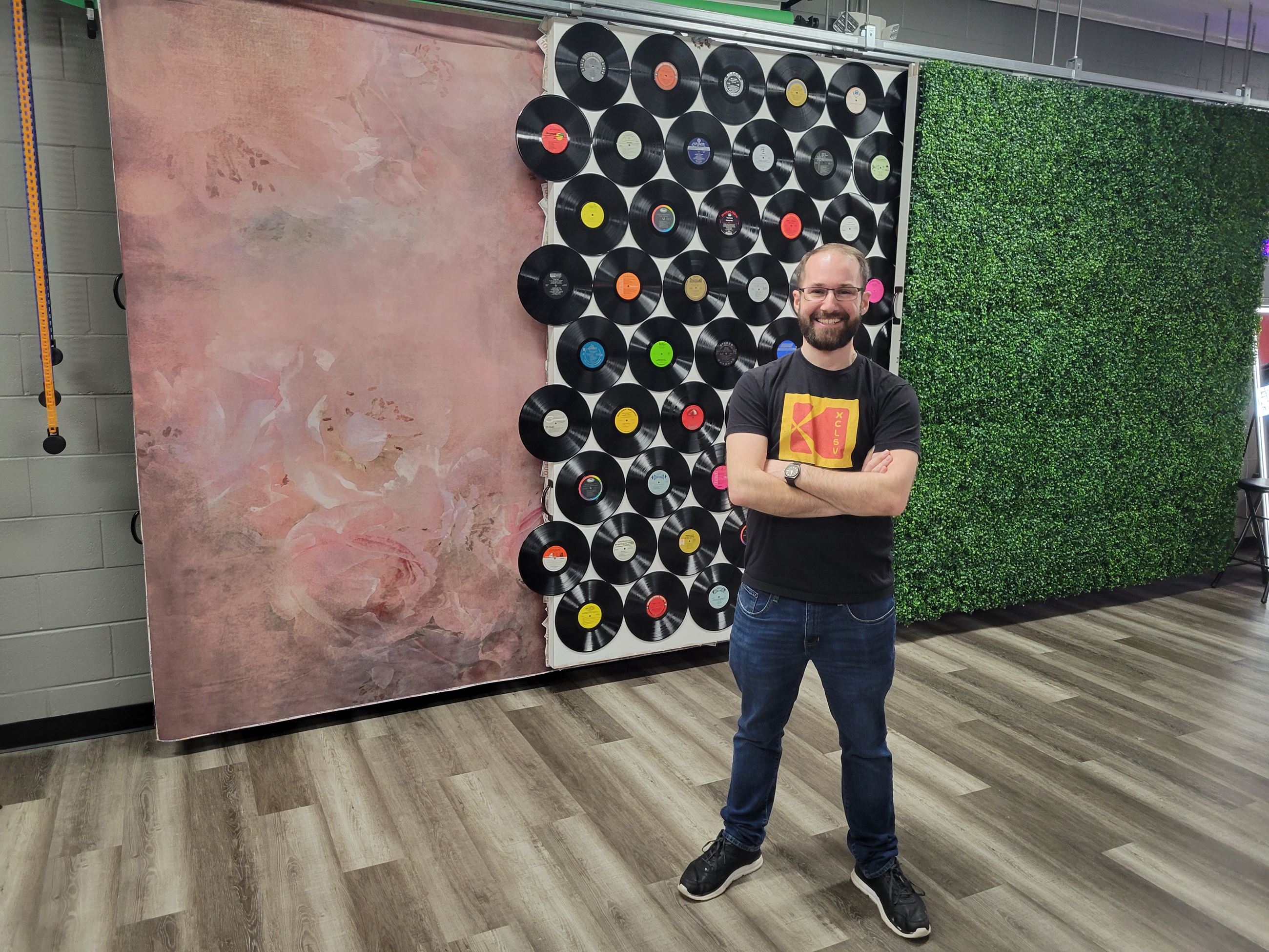 Mike Kesslak inside Forty First Studios (DRACUT ECONOMIC DEVELOPMENT PHOTO)