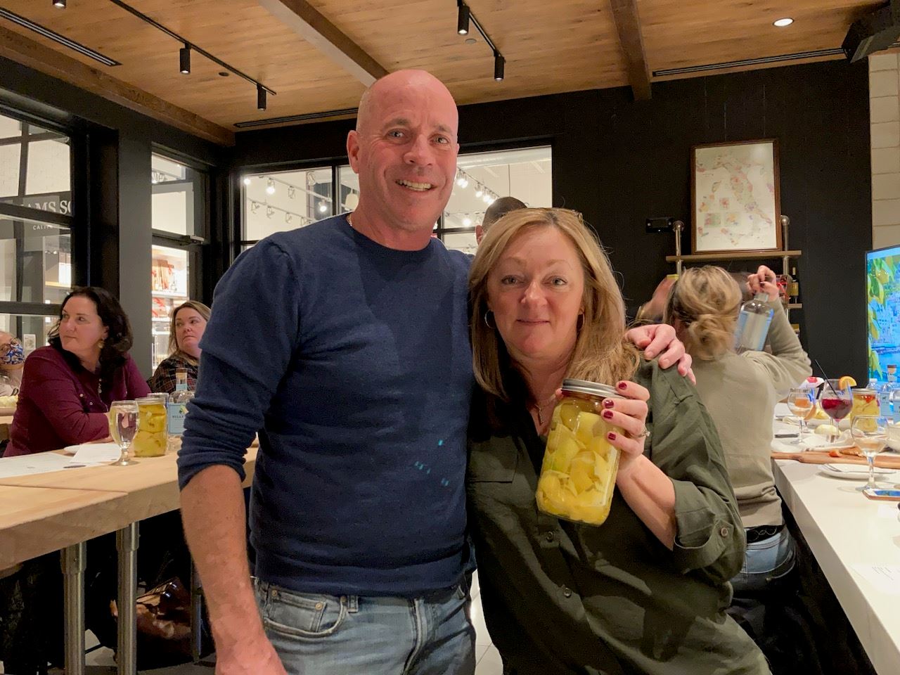 Joe and Trish Forster learned to make limoncello, a popular item at Tavern on the Line.