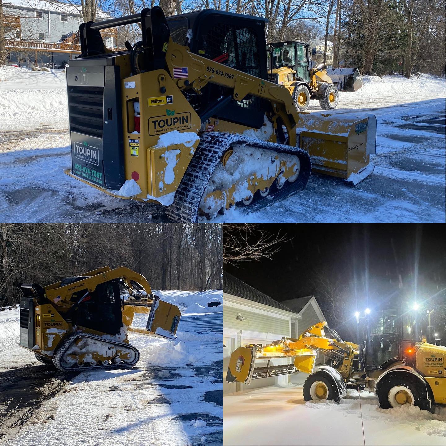 Snow removal is a big part of Toupin Property Maintenance’s business. (COURTESY BRYAN TOUPIN)